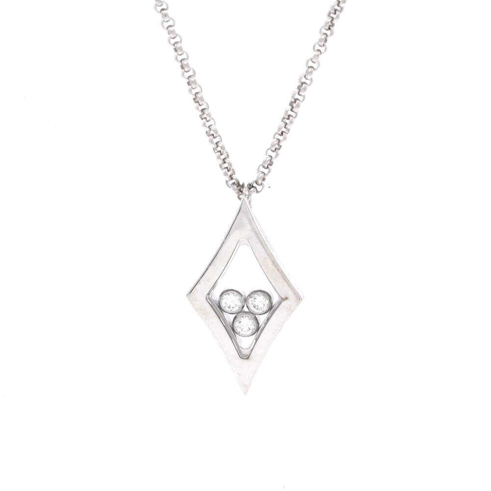 Chopard Happy Diamonds 3 Diamonds Drop Pendant Necklace